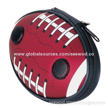 Portable football speaker case